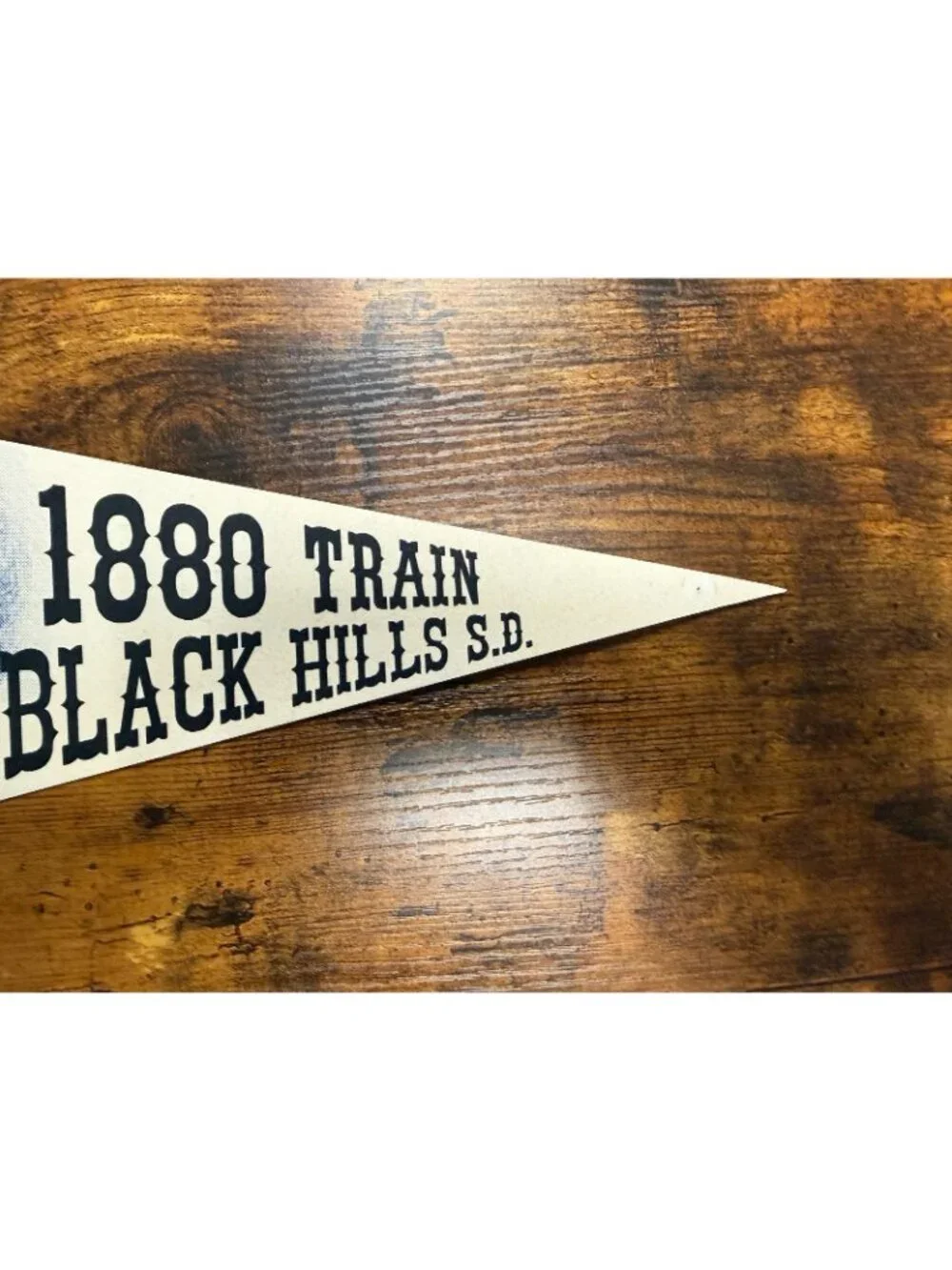 Vintage 1880 Train Black Hills, S.D. pennant